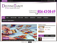 Tablet Screenshot of destinotarot.com
